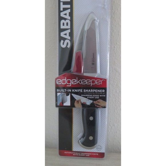 Sabatier Stainless Steel 3.5" Black Paring Knife w/Self-Sharpening Sleeve - Picture 3 of 6